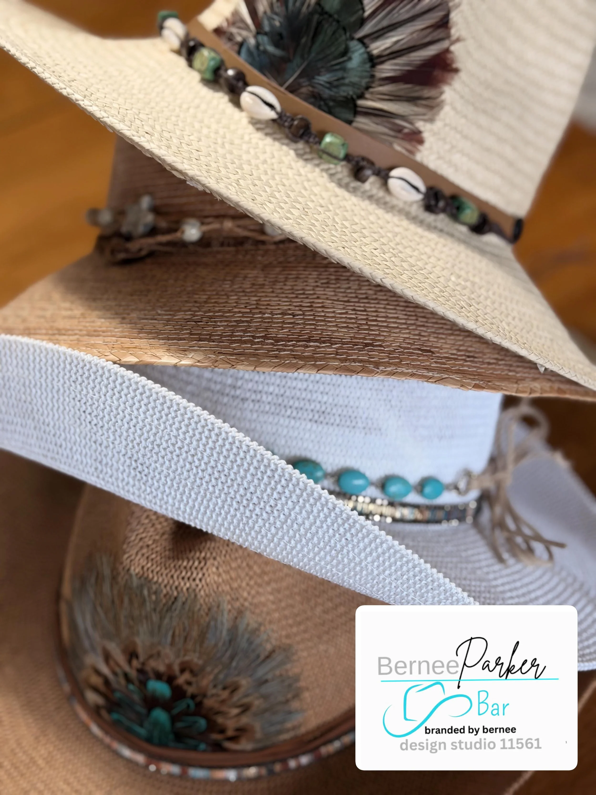 Out-of-town bound ✨
These handcrafted hats are headed to beautiful destinations, celebrations, and unforgettable memories. Grateful for my loyal hat clients who continue to support and style Branded by Bernee wherever life takes them 🌴🎵🤍. #designs