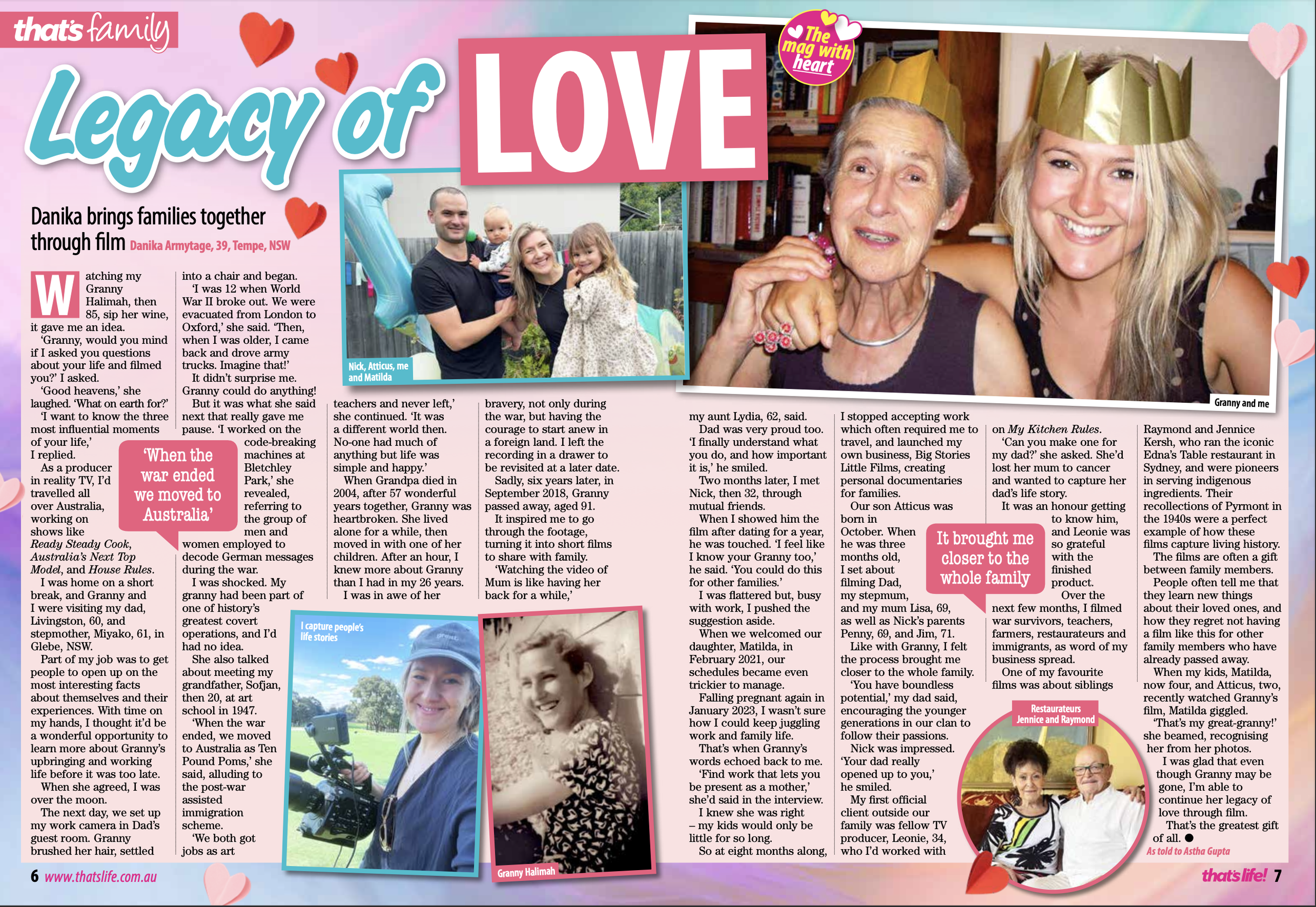 Big Stories Little FIlms in That's Life Magazine