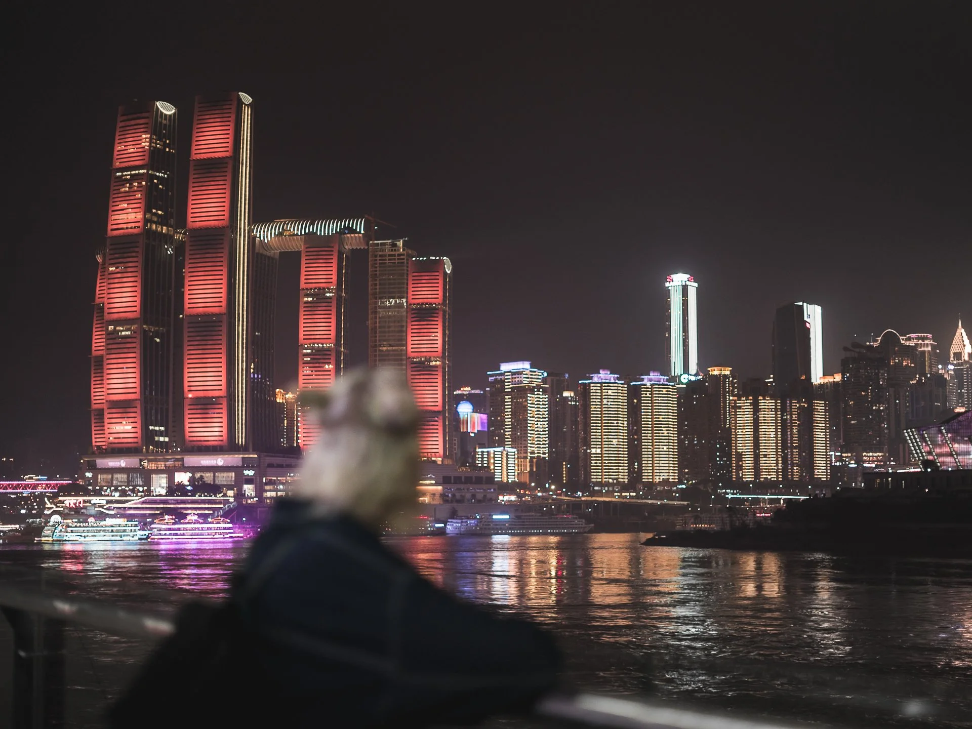 Chongqing skyline at night