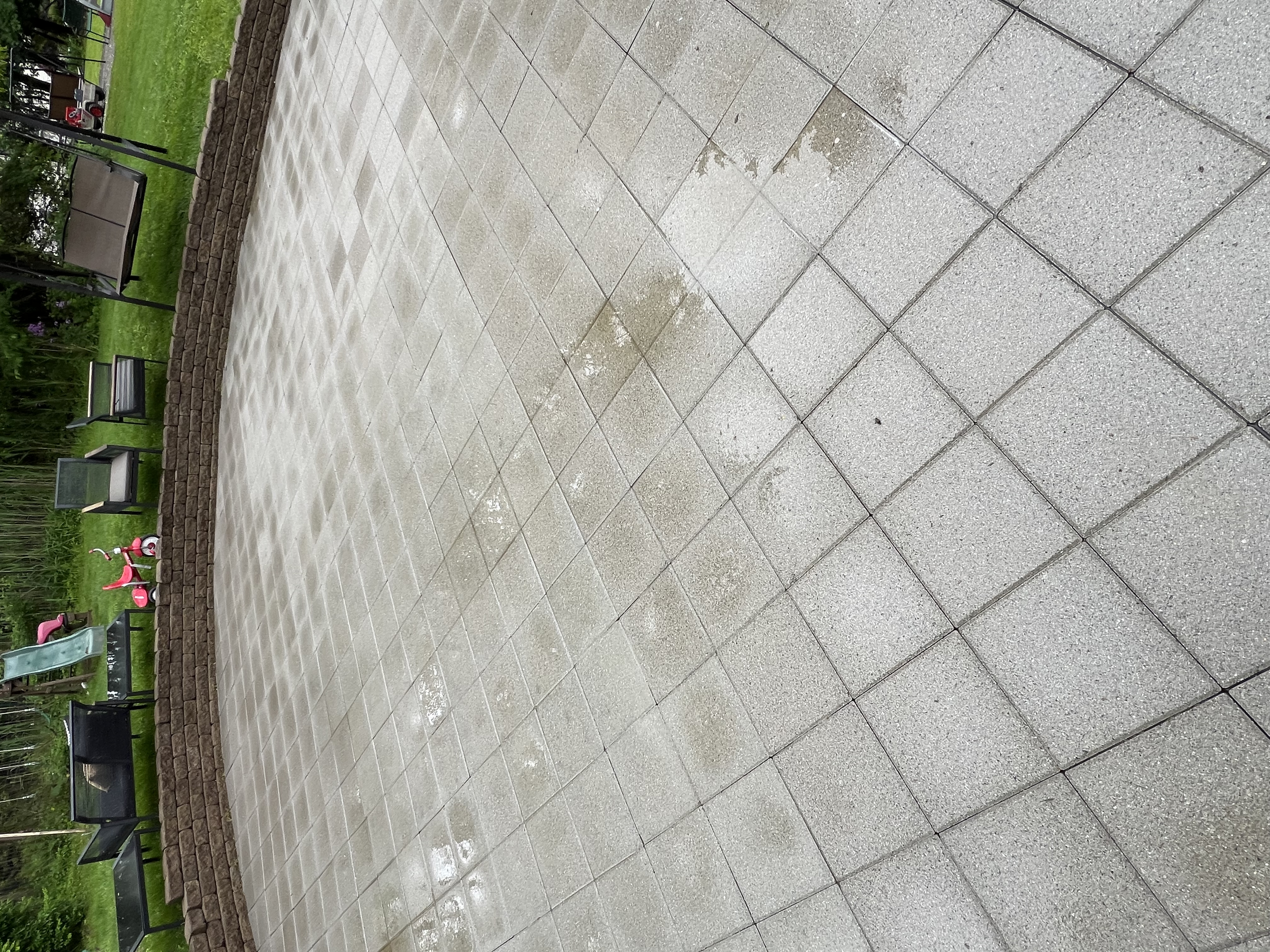 Our professional paver cleaning services restore patios, walkways, and driveways by removing built-up dirt, moss, algae, and stains. Using safe power washing and soft washing methods, we bring pavers back to their original color. 