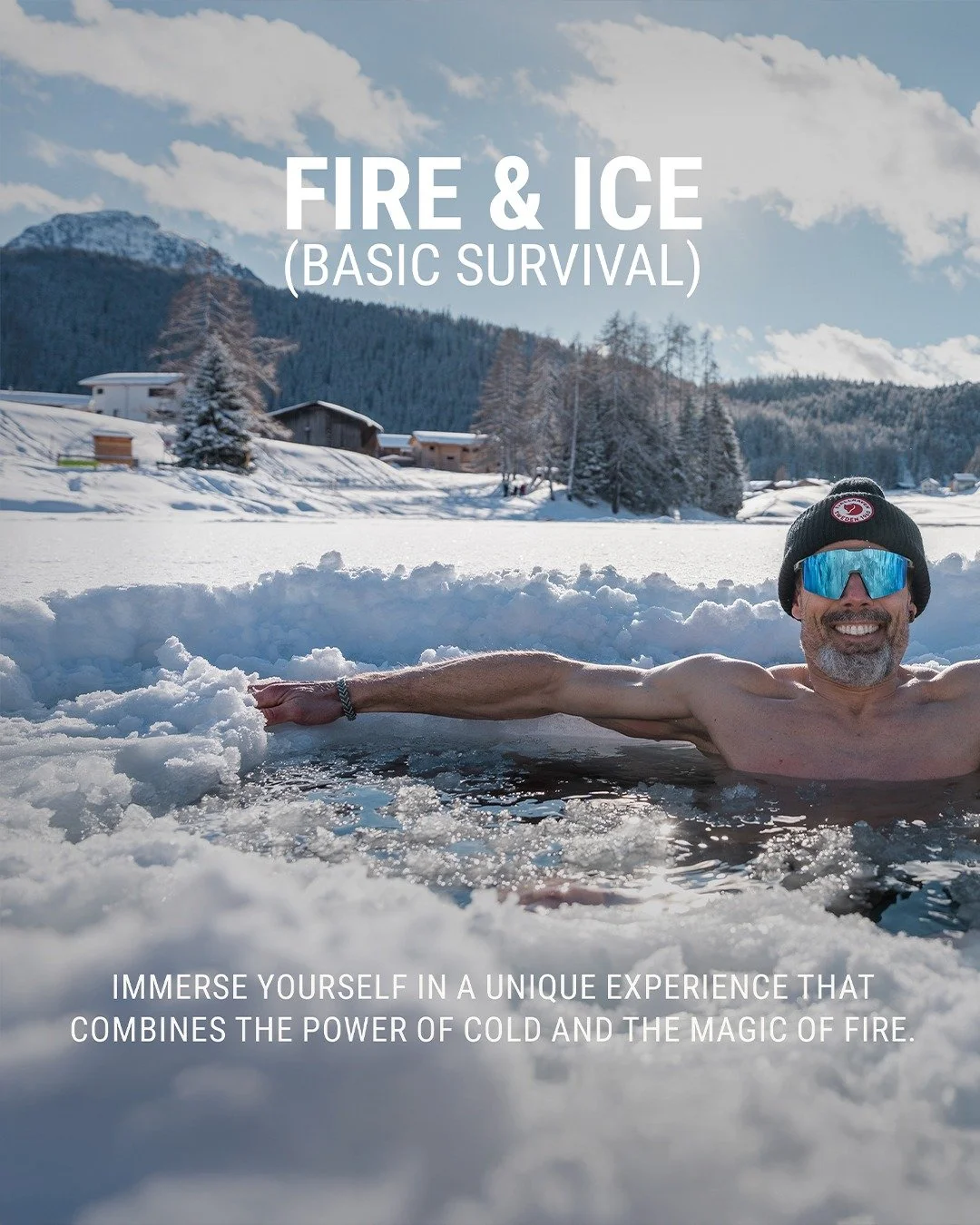 🔥❄️ FIRE &amp; ICE&mdash;BASIC SURVIVAL ❄️🔥

Ready to start survival training with @blumundweg? 💪

You'll learn how to start a fire with flint, survive in frigid ice-cold water and more, all while sharpening your focus 👀

Immerse yourself in true