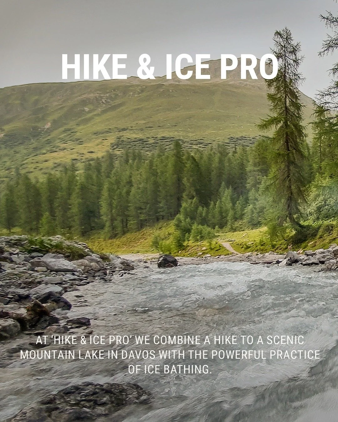 🥶⛰️ HIKE &amp; ICE PRO ⛰️🥶 
Building Mental Strength in the Mountains

Get out of your comfort zone and into the power of nature to experience an intense day in the Davos Alps!

Hike with @blumundweg all the way to a mountain lake with crystal-clea