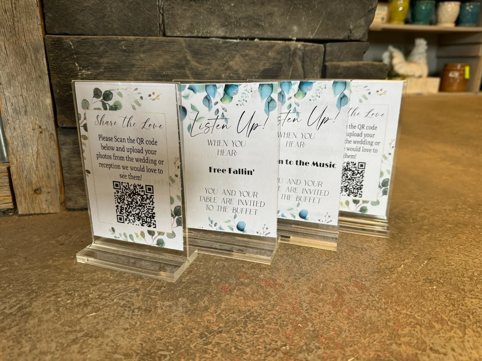 Table Plaque