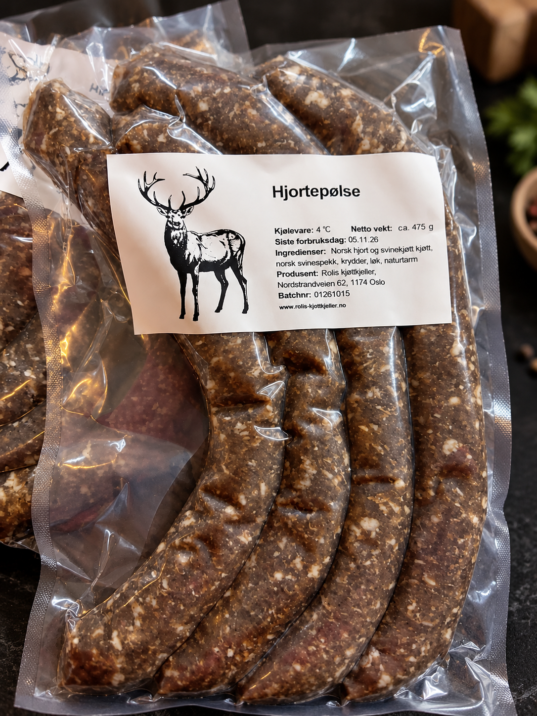 Hjortepølse
