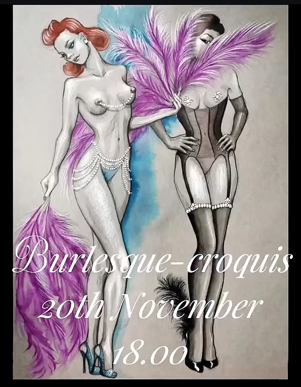 Burlesque-croquis @Third Place ArtCafe