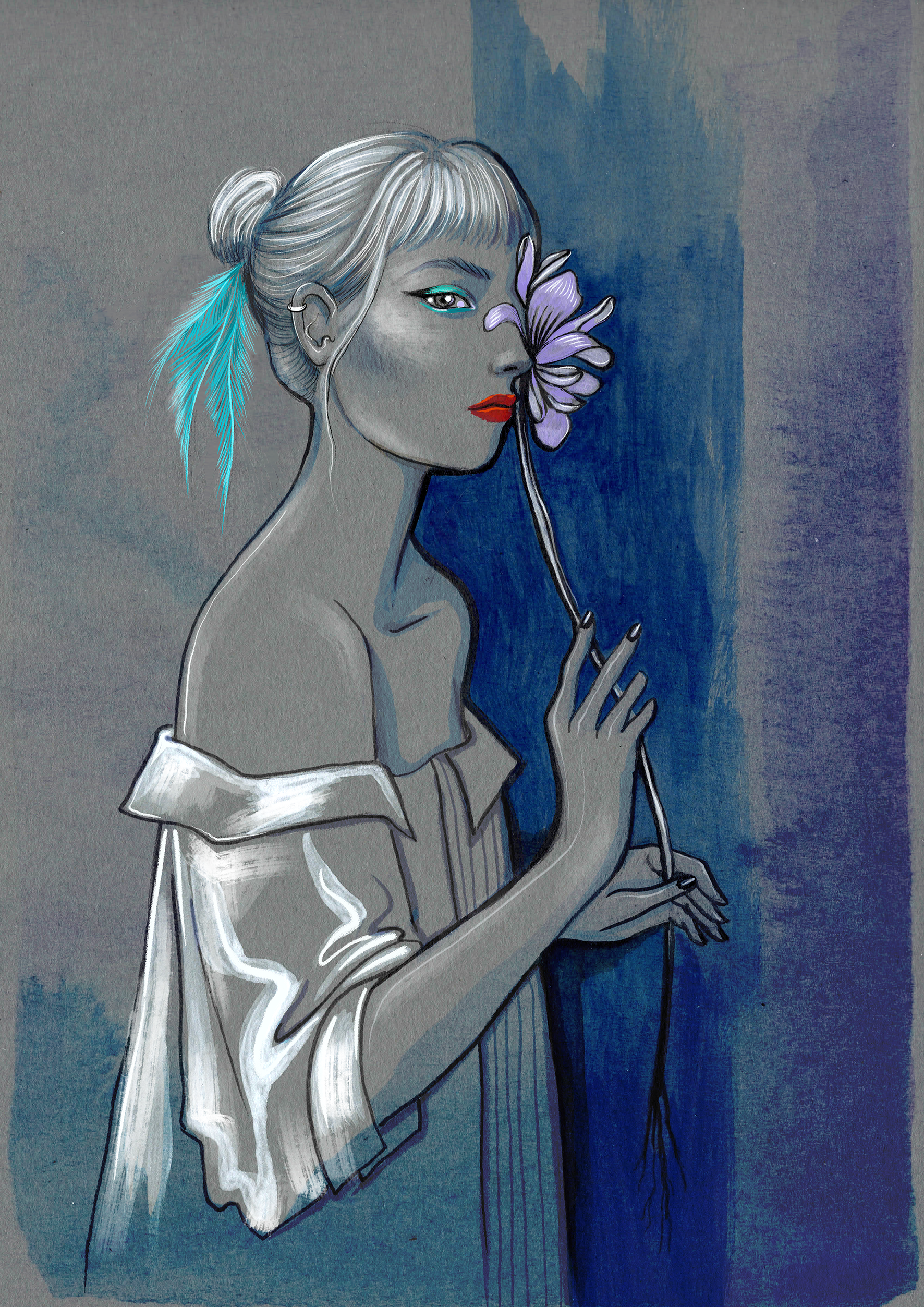 Leia with flower and off shoulder white whirt copy.png