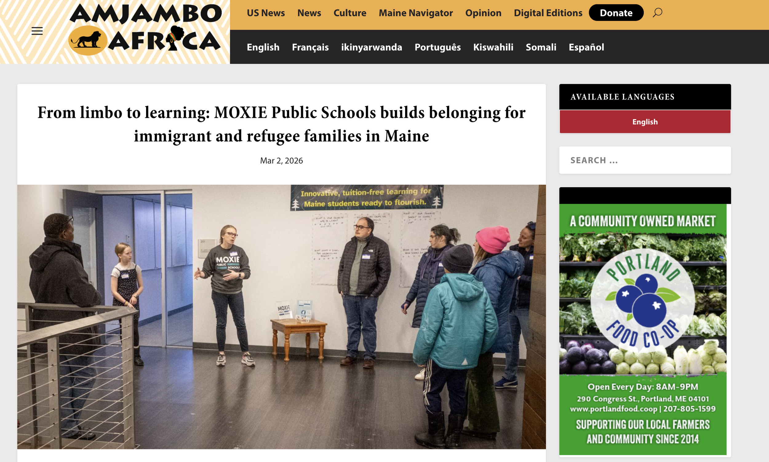 “From limbo to learning”— Amjambo Africa features MOXIE Public Schools
