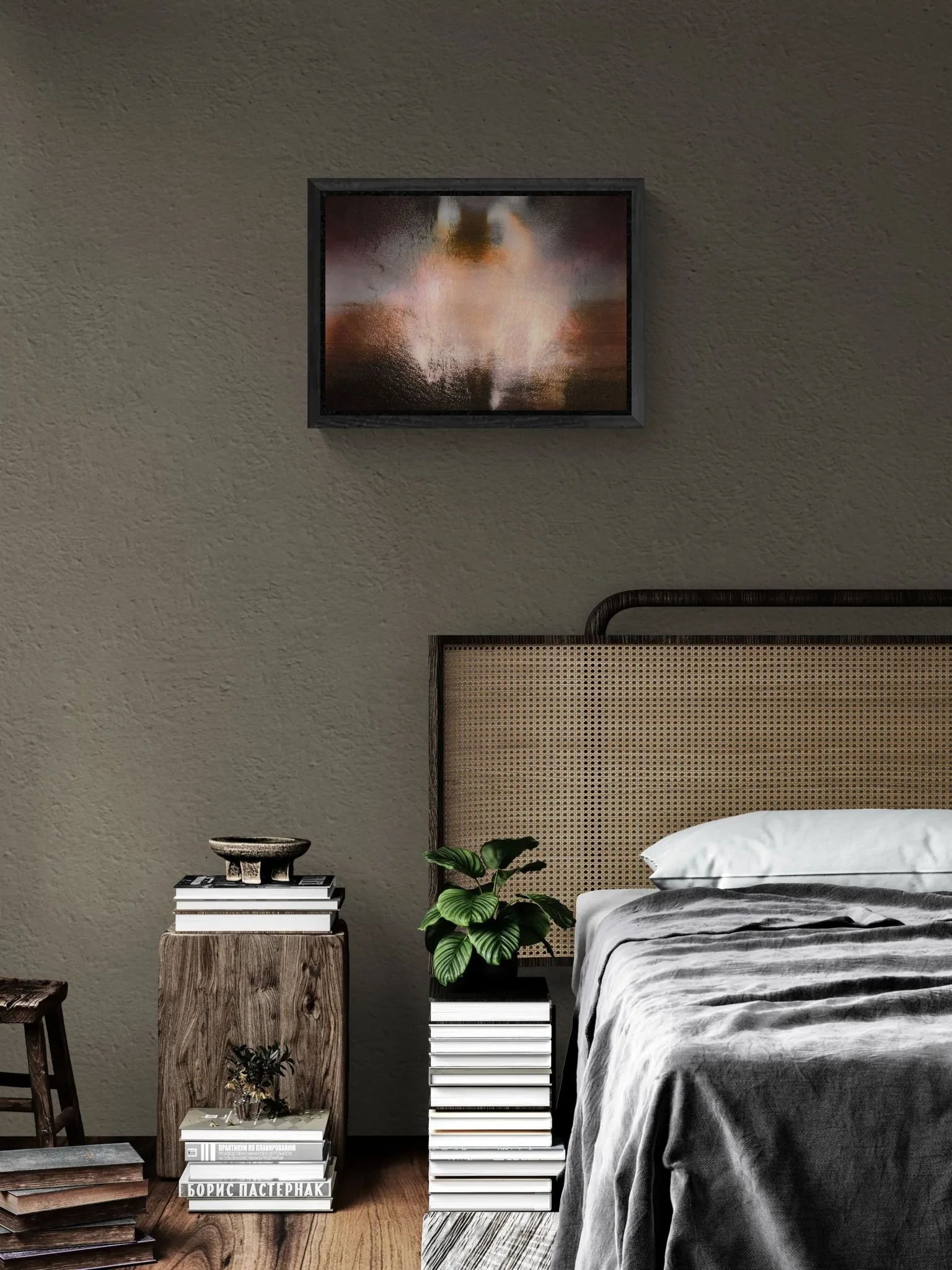 Boho bedroom with rattan headboard (30).jpeg