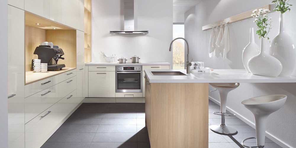 Laminates, hard wearing, nonporous, easy to maintain, wide range of colours and textures