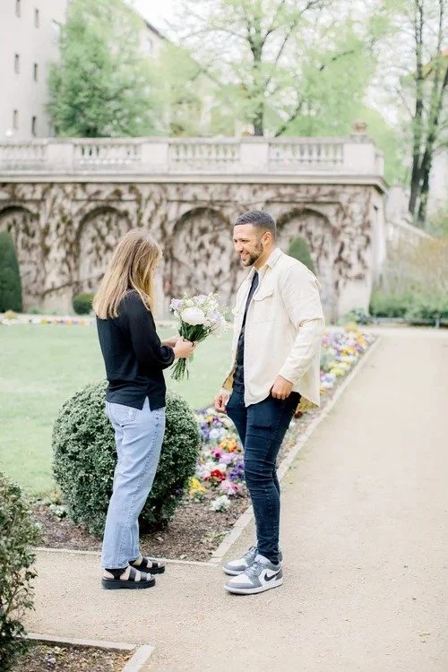 proposal körnerpark photos​ by Duo Chen Photography