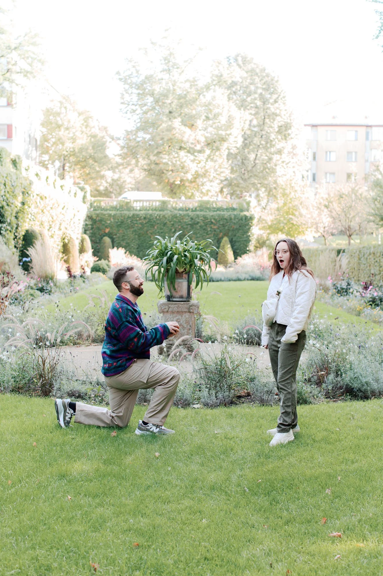 Surprise proposal at Berlin Körnerpark