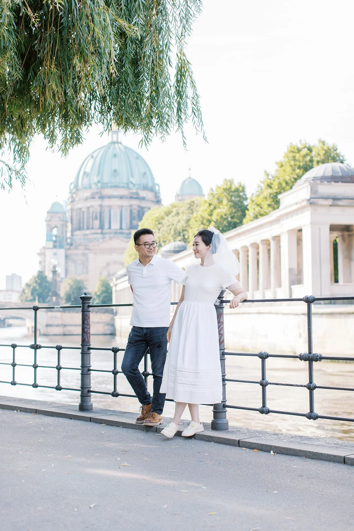 Berlin Photoshoot with a eloping couple at Museum Island by Duo Chen