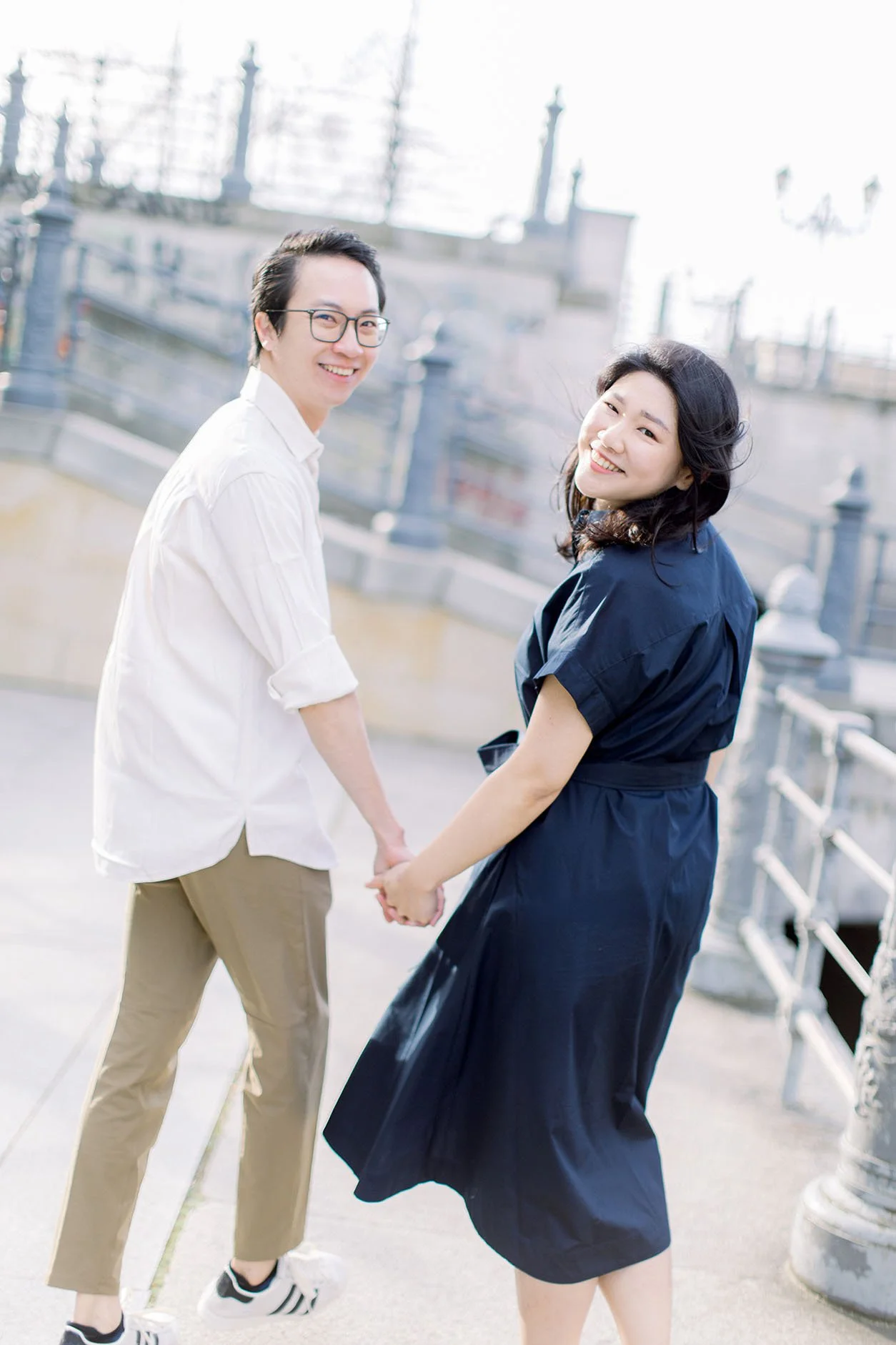 Couple portrait at Berlin Photoshoot on Museum Island1
