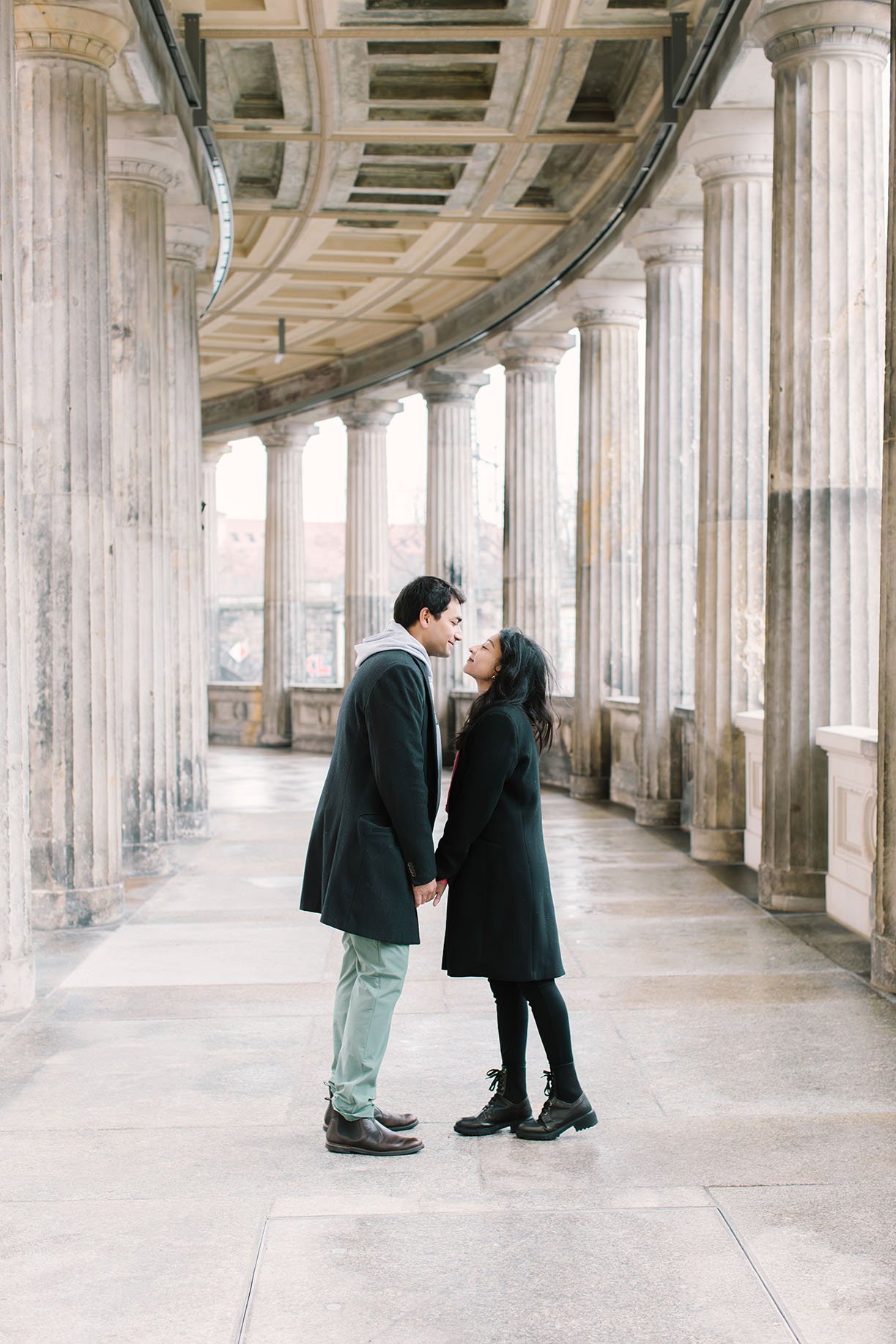 Couple portraits during Berlin photoshoot by Duo Chen