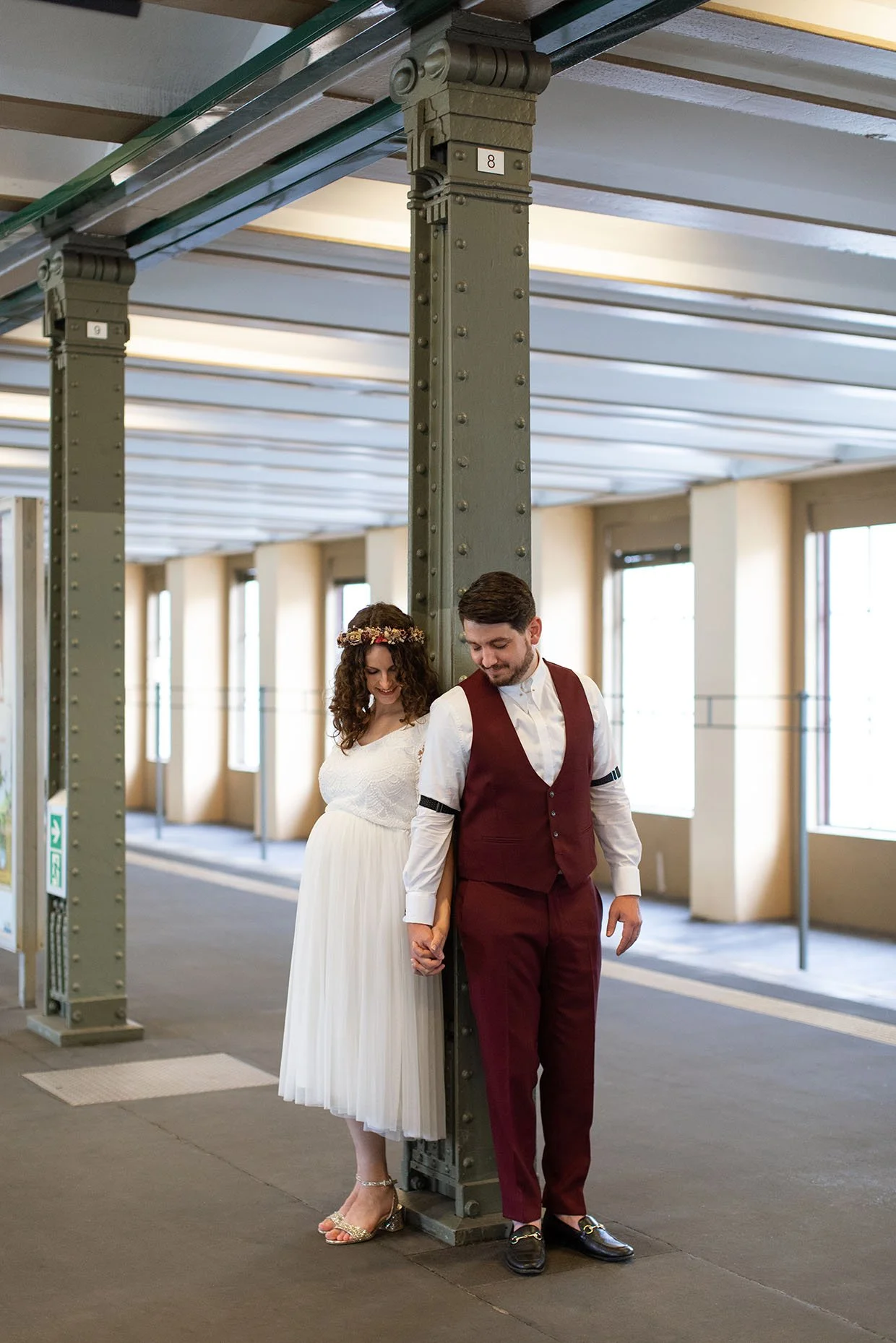Hochzeitsfotograf U bahn Rathaus Schöneberg