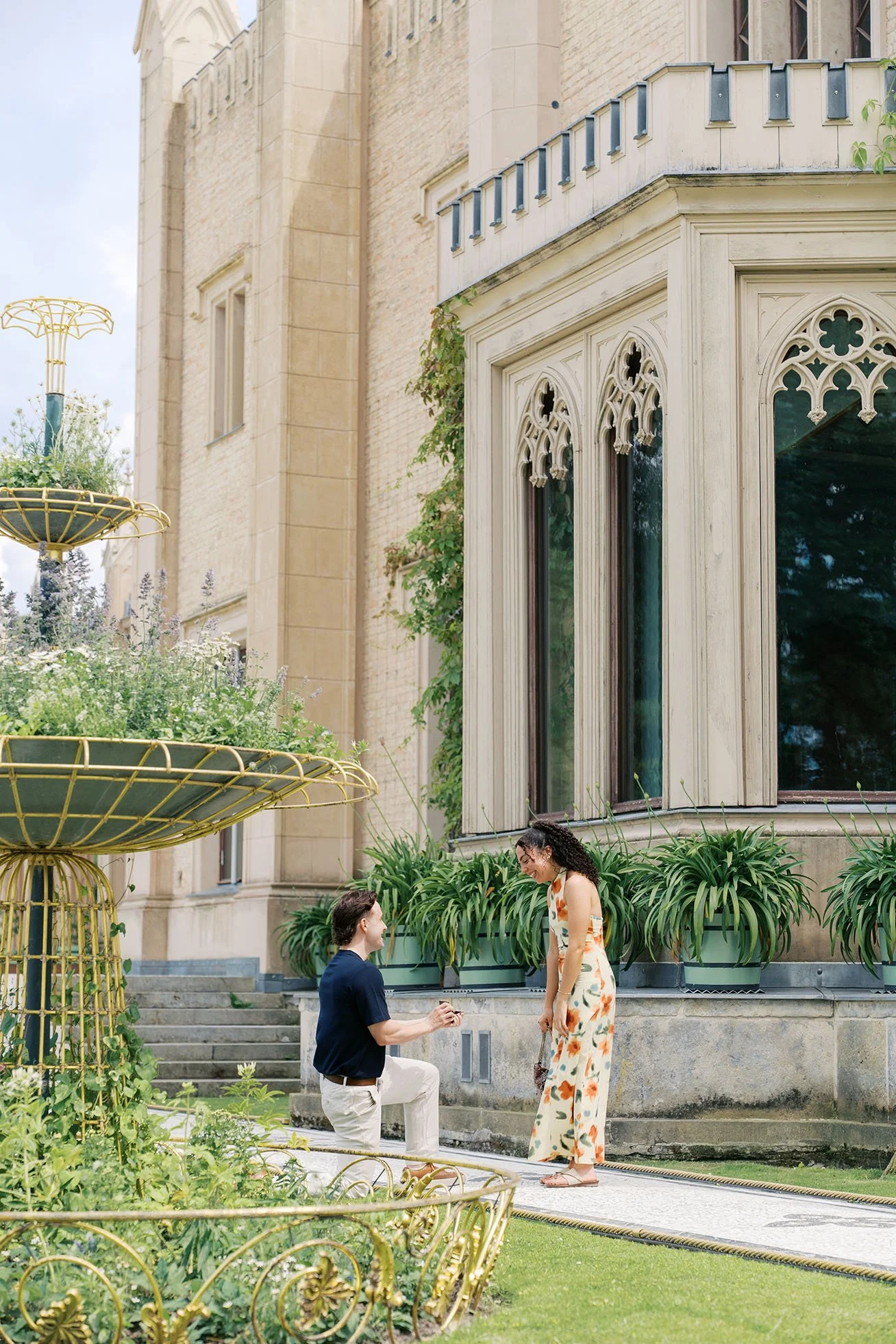 Berlin proposal photographey at Babelsberg Palace, Potsdam