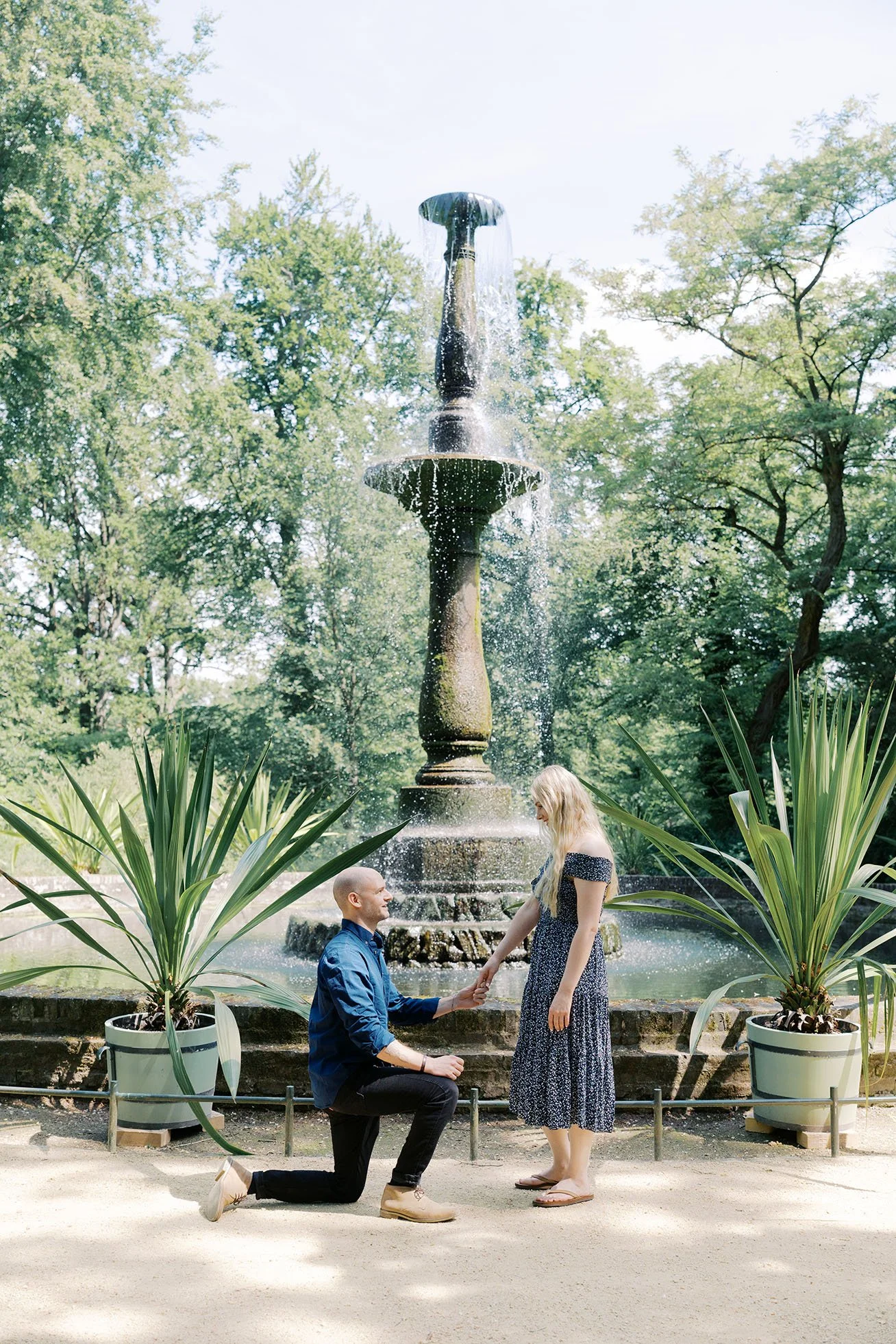 Secret proposal on Peacock island by Duo Chen Photography