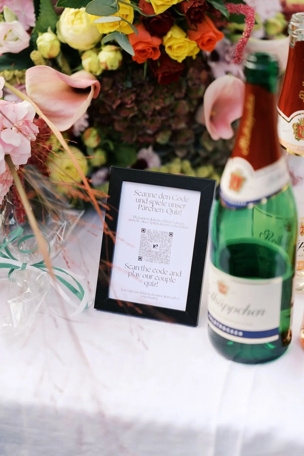Simple decor for a wedding at Hochzeitsvilla in Berlin
