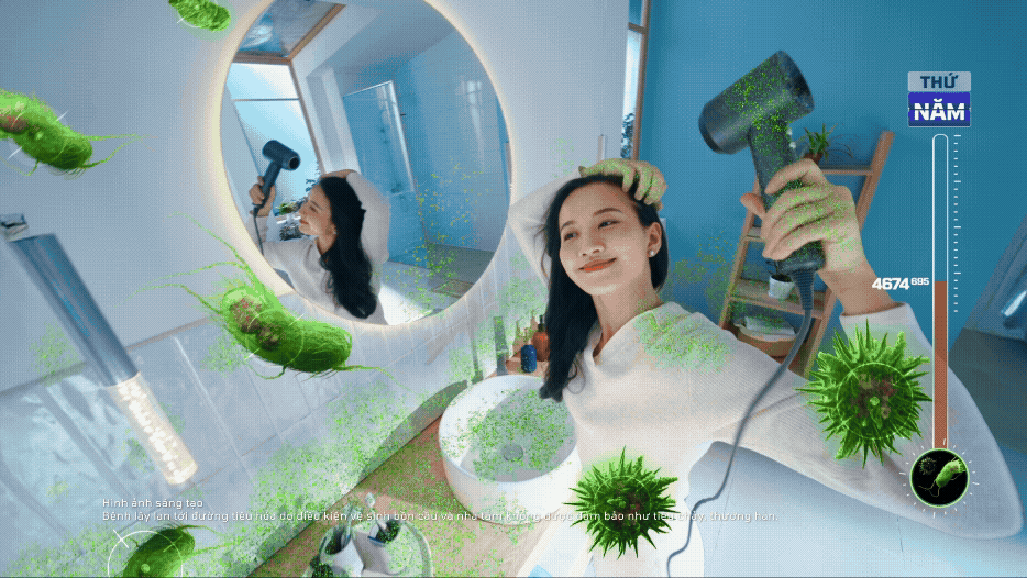 VIM / 3 Bước Mỗi Ngày, Sạch Bay Mầm Bệnh