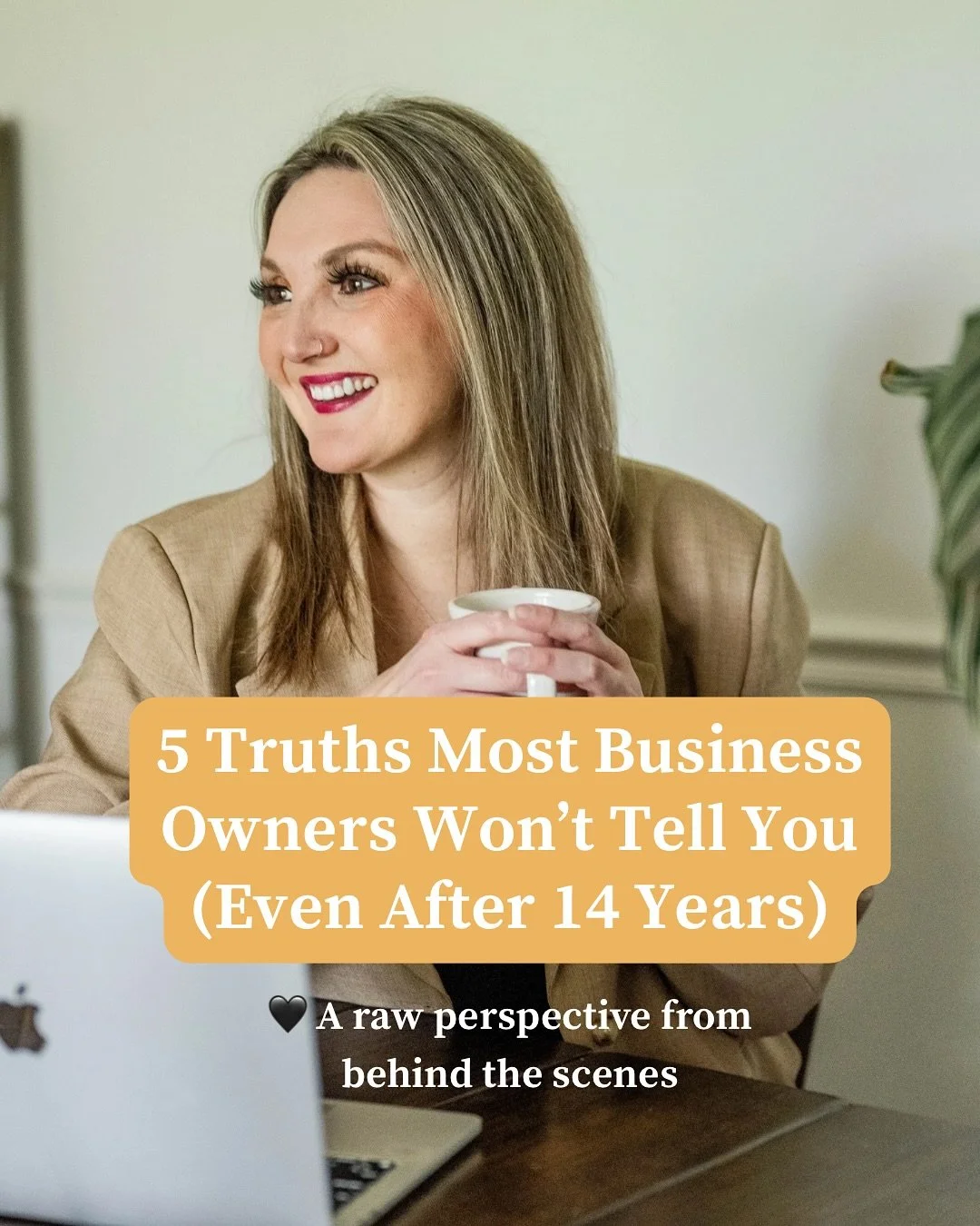 After 14 years in business, here&rsquo;s what most people won&rsquo;t tell you:

✅ You won&rsquo;t always feel like you know what you&rsquo;re doing.
✅ Success doesn&rsquo;t erase anxiety.
✅ The thought of giving up? It still creeps in.
✅ Even with w
