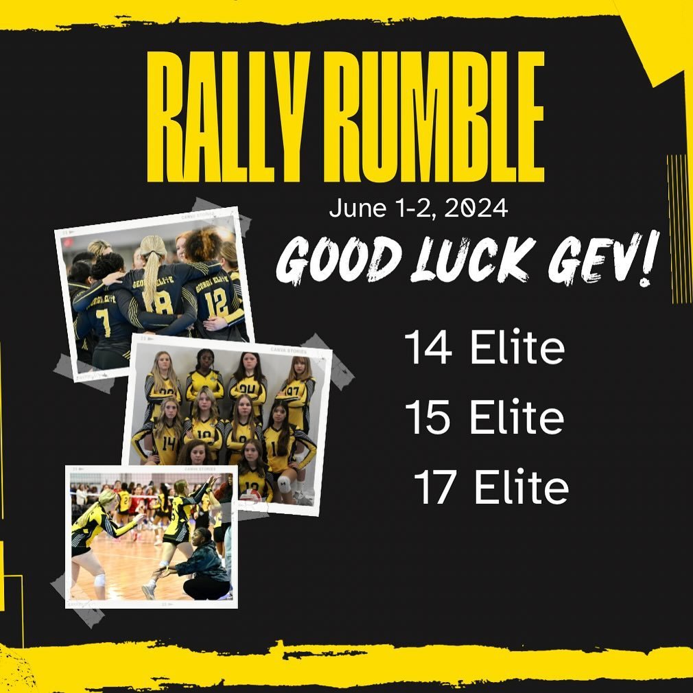 GOOD LUCK this weekend to our teams competing at Rally Rumble! 🤍💛🖤 #GEVFamily
