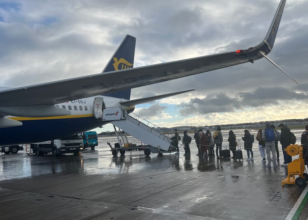 The Delphi Network's First Flight on RyanAir