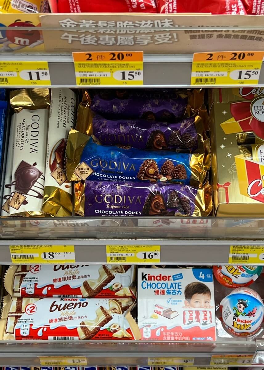 Godiva Chocolates in Hong Kong