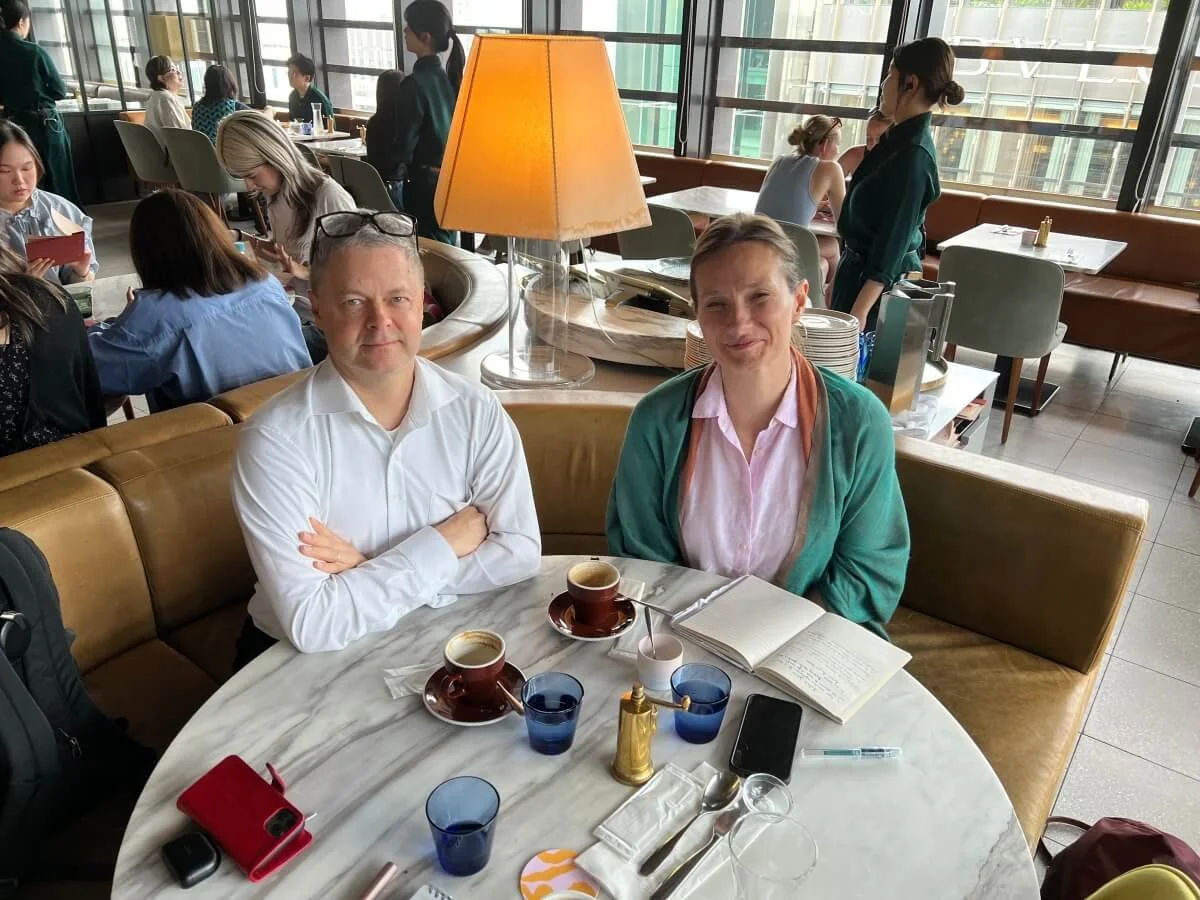  We are trying to systematize interactions with Delphites - here catching up with  Richard Johns  CM of Vega, who always has lots going on! 