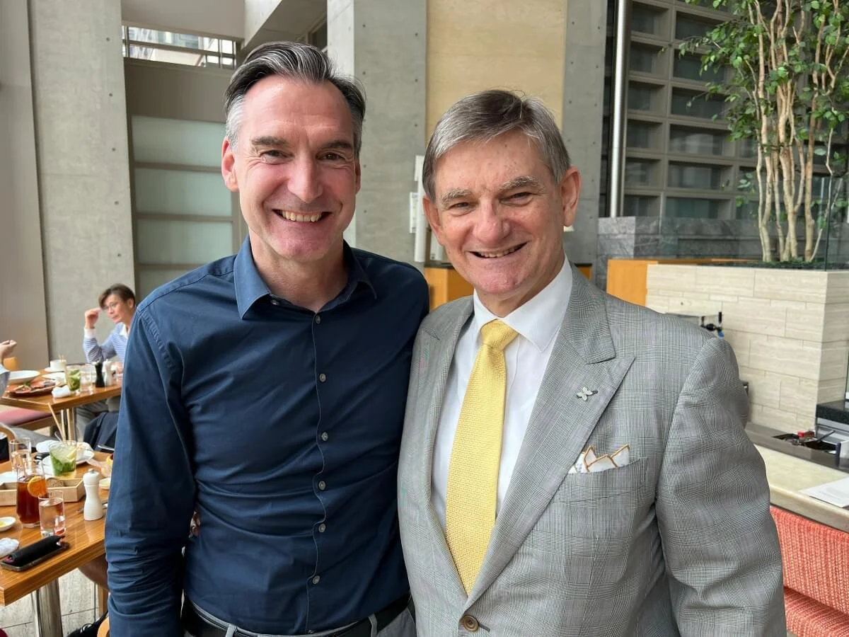   Michael Witt , luxury car dealer (Nicole Racing), took me for lunch at TAC, where of course we bumped into Delphite  Greg Story , looking resplendent as always. Michael struck me as a good guy. 