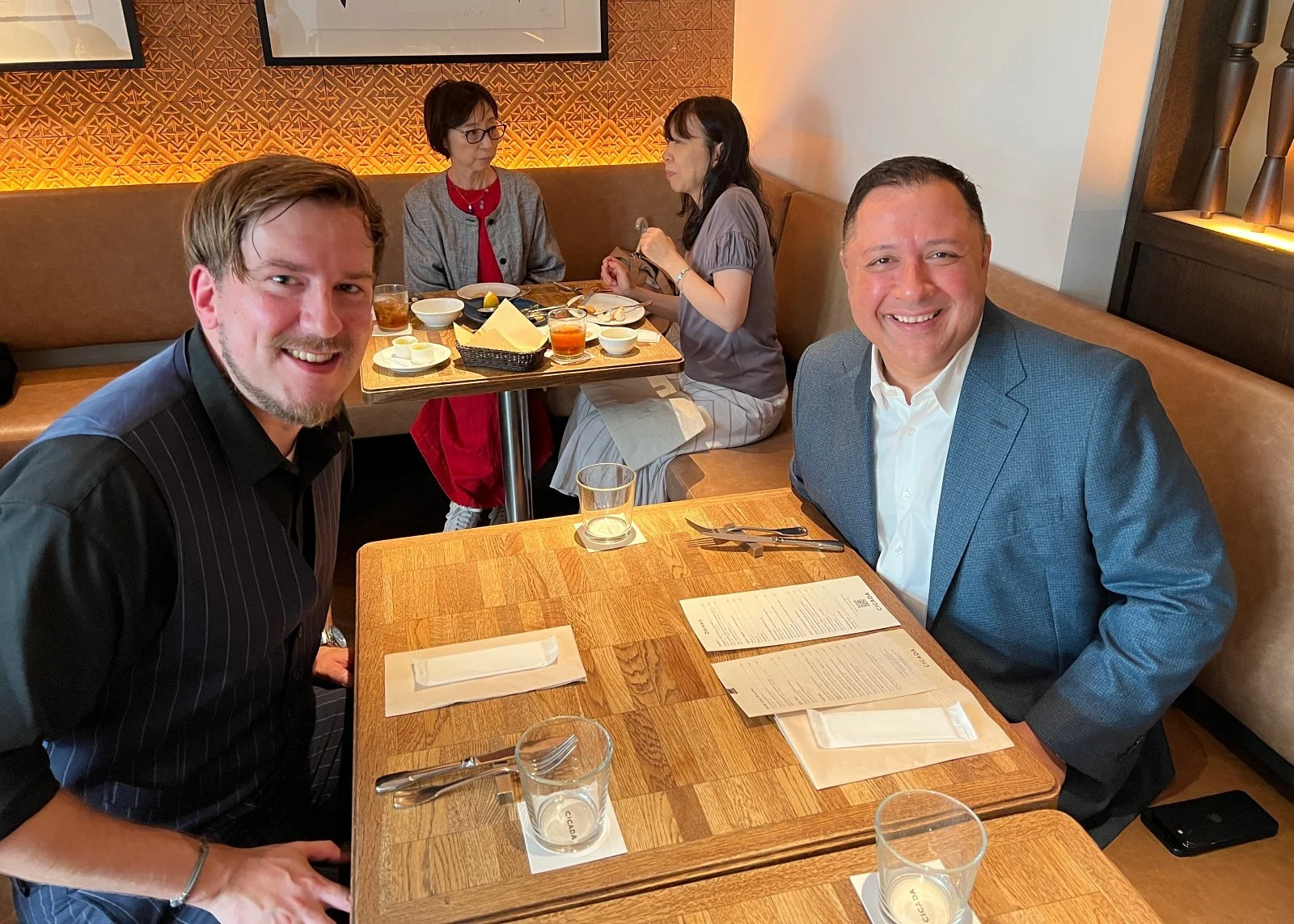  Delphi Power Lunch with  Felix von Helden  of  Ultra Tendency  and  Zubin Mogul  of  McKinsey , at  Cicada  in Omotesando. 