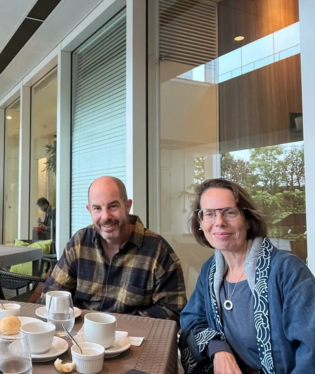  Lunch with Delphi Gold member Chris Mohler of Gap, and new Silver member Maia Maniglier of Design firm Exprime. Venue was a restaurant in Takashimaya 