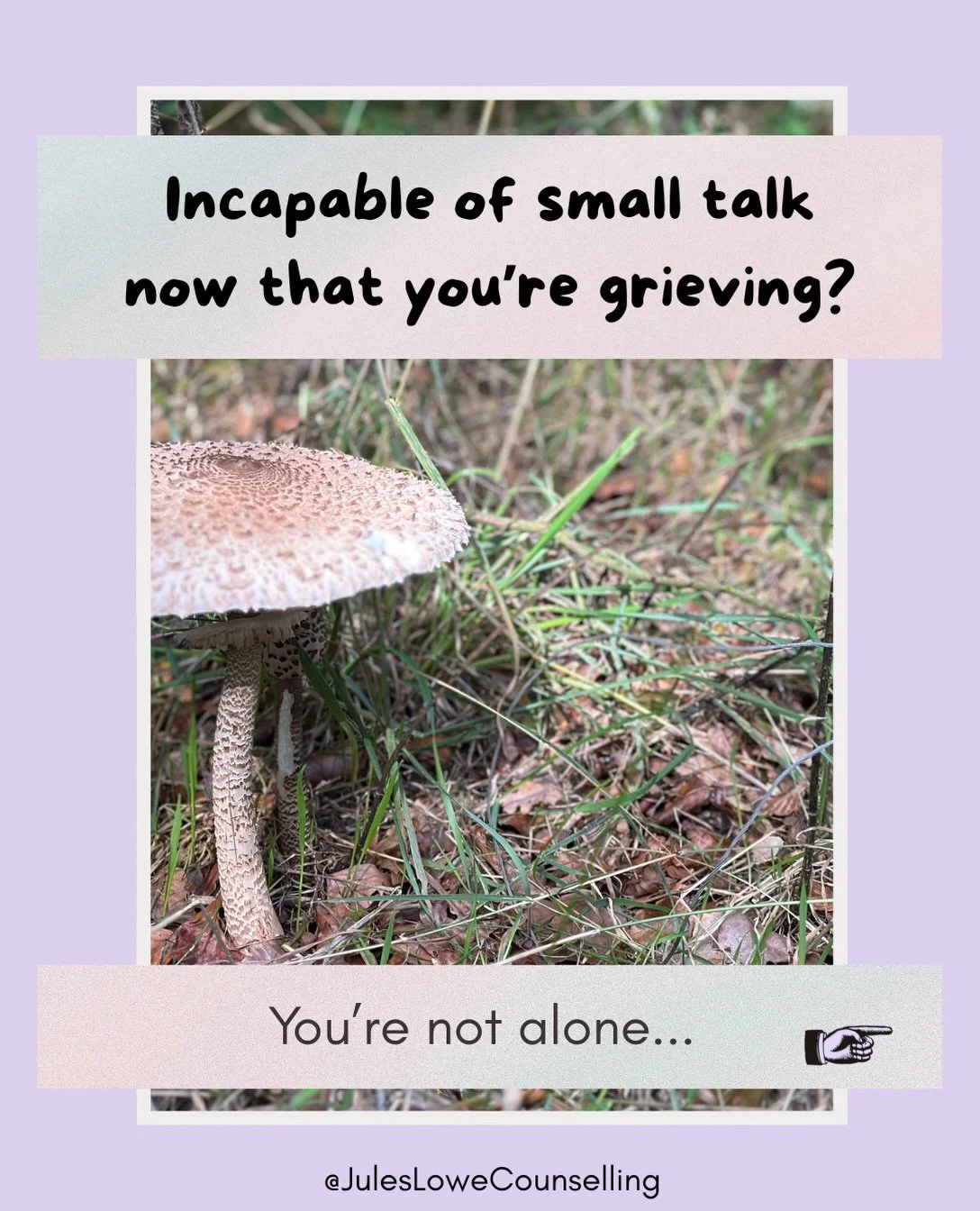 Navigating life now you have a grief radio playing constantly in the background is hard.

If you need a space to just be yourself, get in touch:
🌿 juleslowecounselling@gmail.com
🌿 juleslowecounselling.co.uk (link in bio)