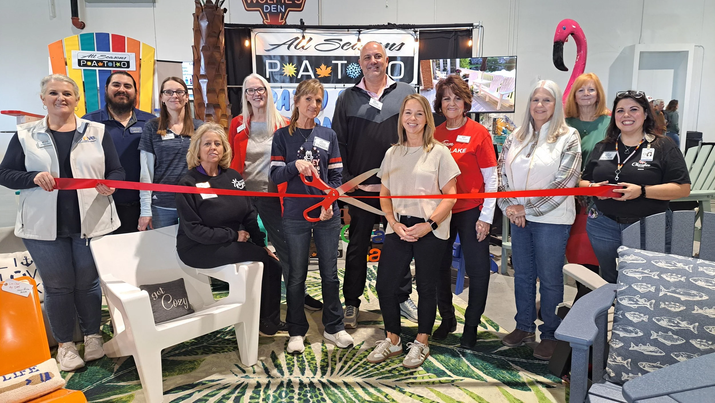 Ribbon Cutting All Seasons Patio Grand Lake