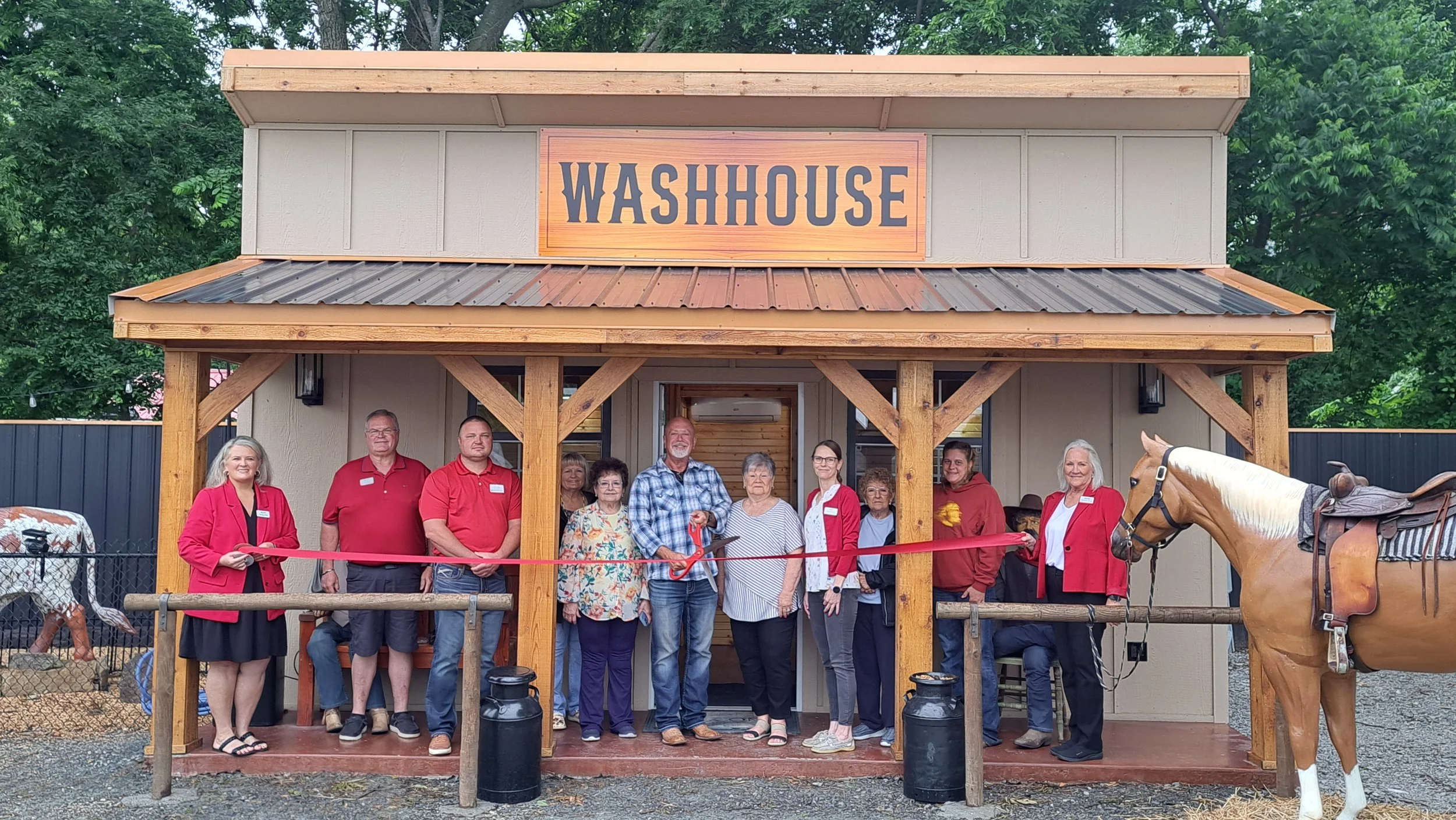 Ribbon Cutting Afton RV Park