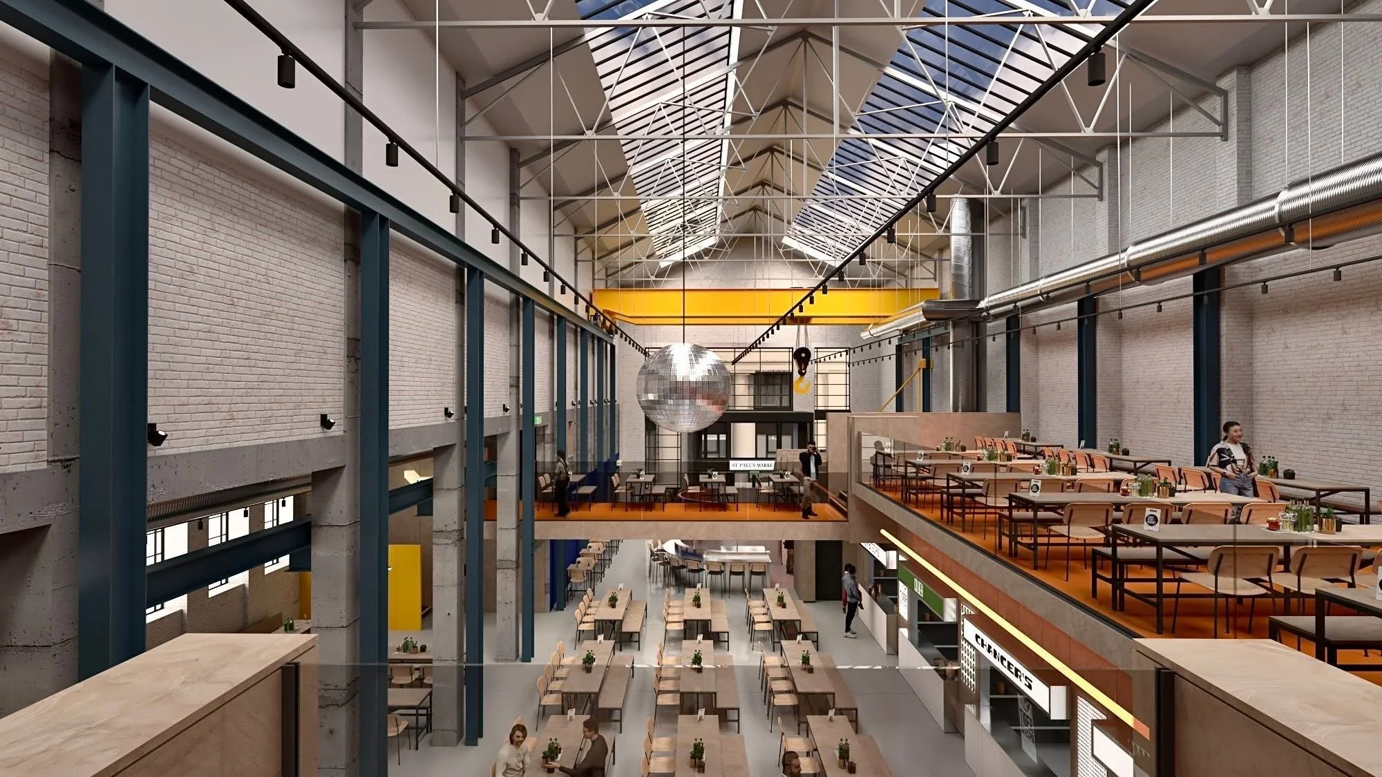 We're extremely proud to have played our part in bringing Birmingham's newest food destination to life. 

Last night, @saintpaulsmarket in the Jewellery Quarter finally opened it's doors and features 7 kitchens, 2 bars, space for 500 guests and a sou