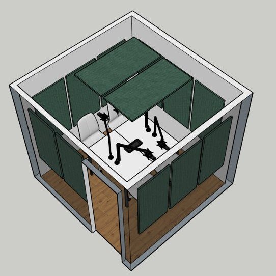 Matt's been finalising some designs and schemes for a new set of podcast rooms for an institution up in the North East of England.

Conversations on equipment specifications definitely become a lot easier when we, and our clients, can visualise the f