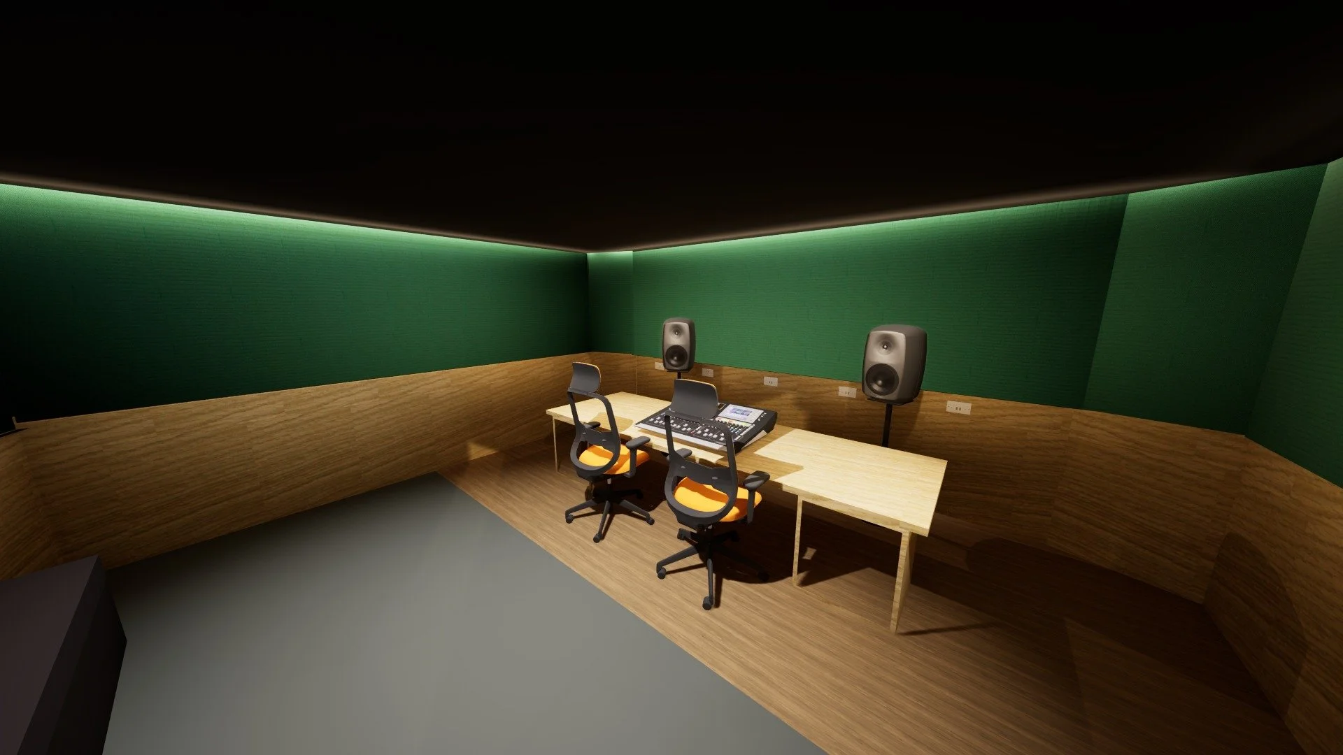 Matt&rsquo;s been taking our 3D renders up a notch lately. We can now demonstrate not just room layouts and acoustic treatment, but also how our custom lighting designs will look and feel within the space.

Being able to visualise lighting at this st