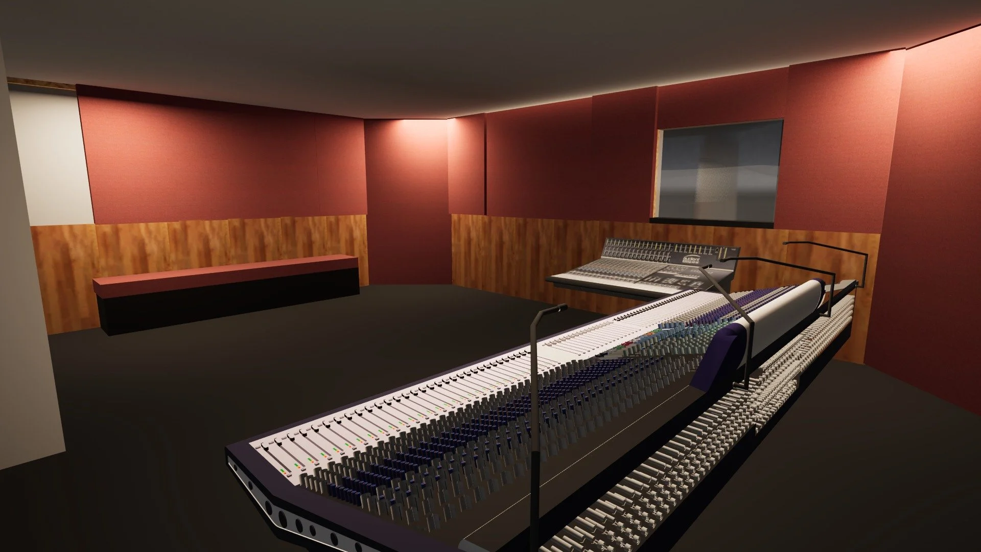 This is a render from the early stages of an education space we had been putting together. It's an important step in our process as it gives us a basis to think properly about how the room will work, feel and perform before anything is built. 

Our e