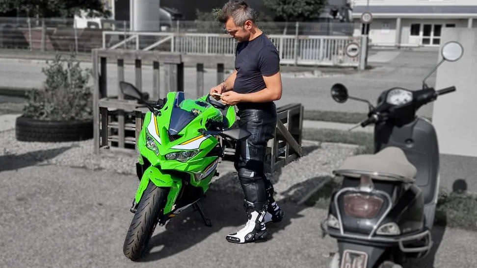 Getting ready for the first ride