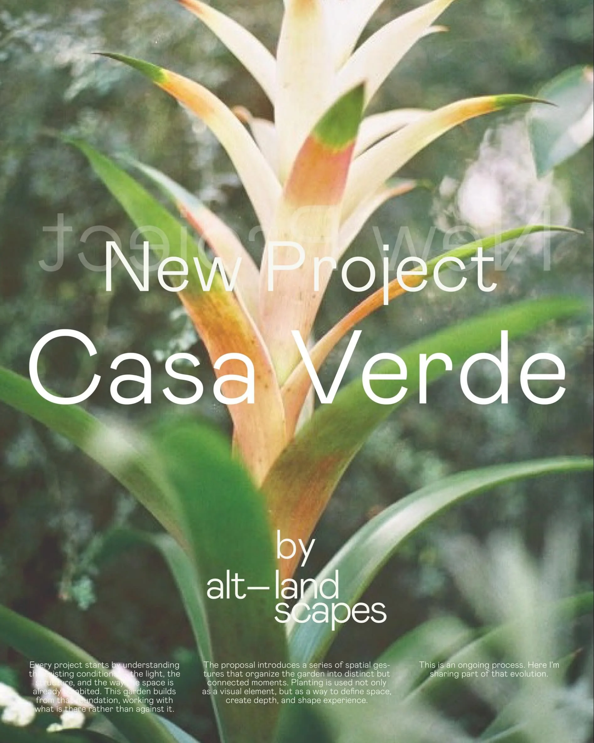 [ES] Casa Verde 🌿

Casa Verde fue dise&ntilde;ado como un jard&iacute;n tropical exuberante donde la vegetaci&oacute;n se convierte en el lenguaje principal del espacio. El proyecto busca generar privacidad, sombra y una sensaci&oacute;n de inmersi&