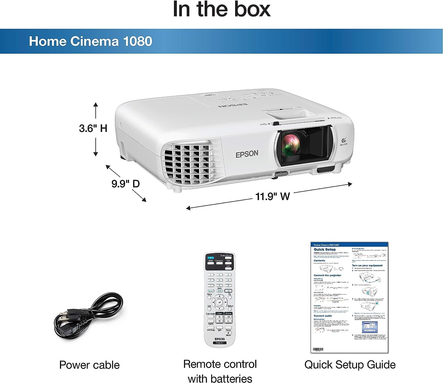 Projector specs