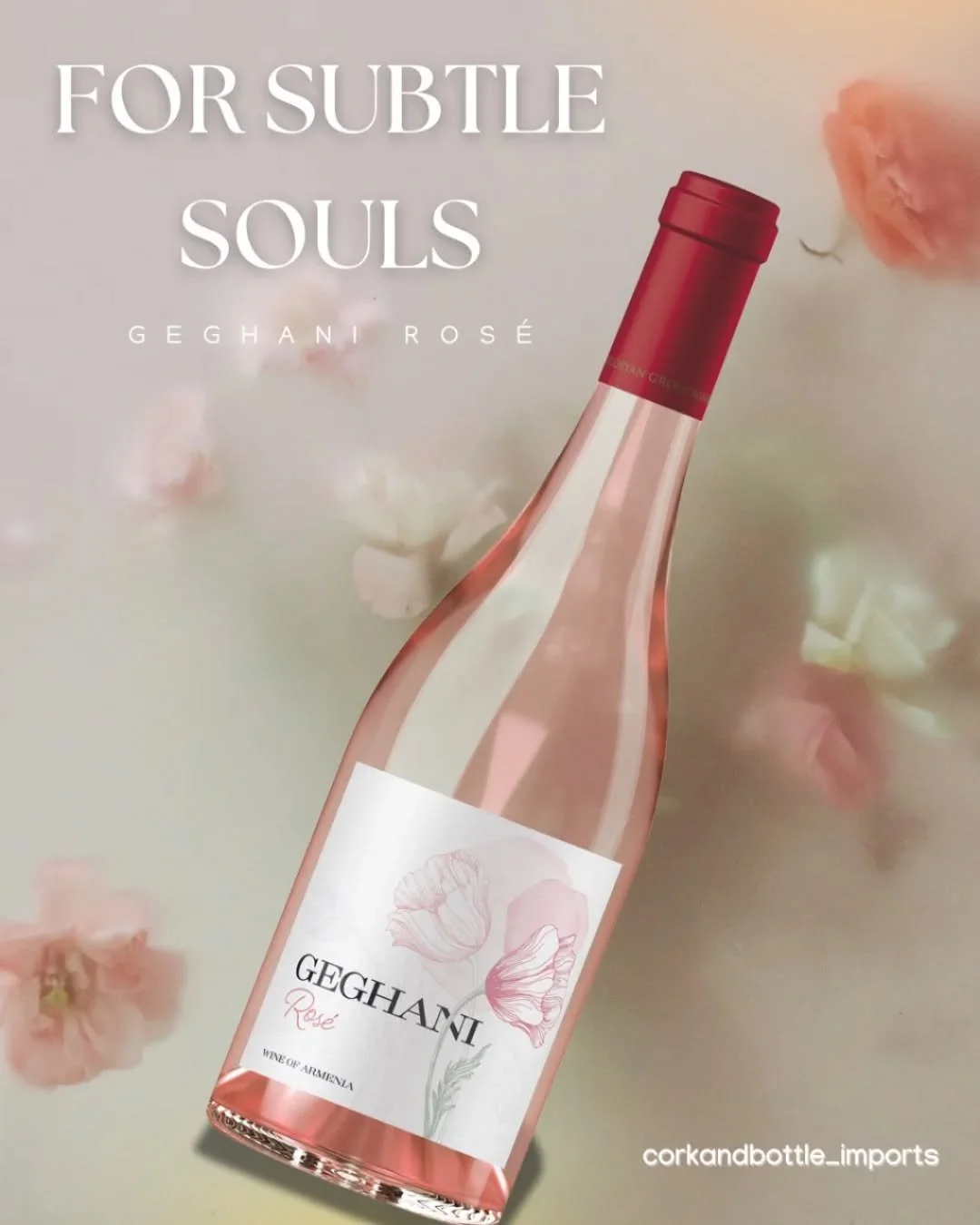 For Subtle Souls: Geghani Rosé πΈπ·
Geghani Rosé is a wine that speaks to the heart of those who appreciate life’s delicate moments. Crafted from the Milagh (Kakhet) grape of the Ararat region, it offers light, aromatic notes of