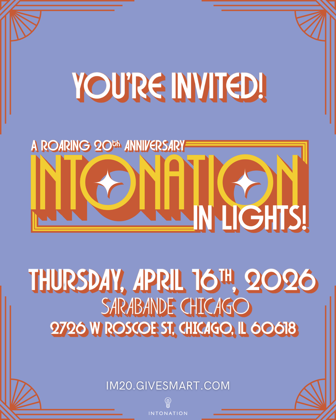 Intonation in Lights: A Roaring 20th Anniversary