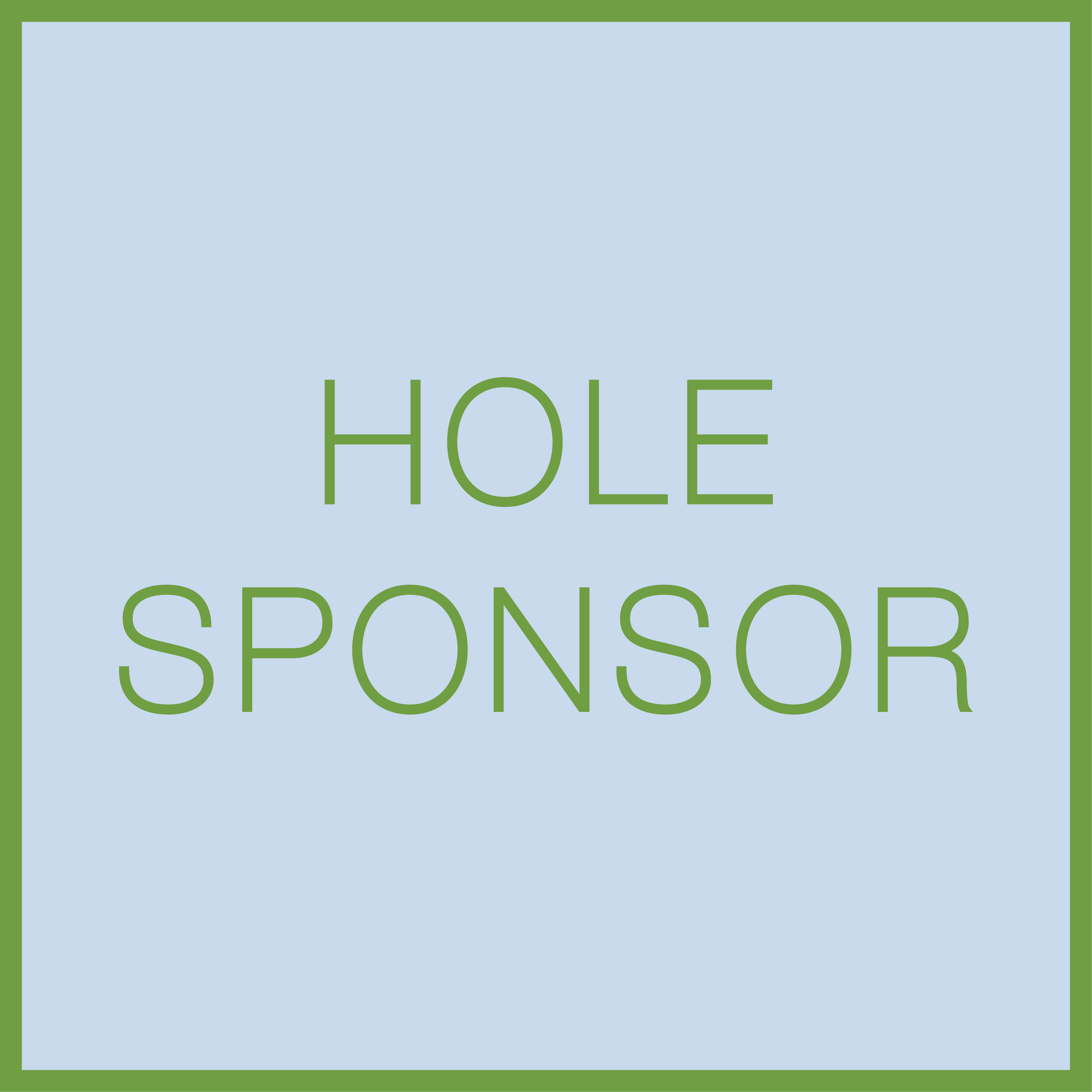 Hole Sponsor