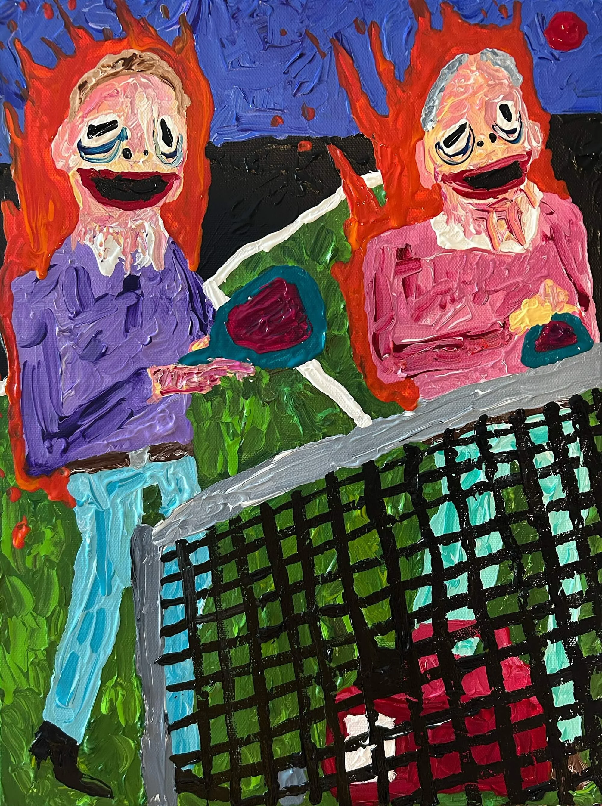 dying of natural causes at pickleball, 2025 [sold]