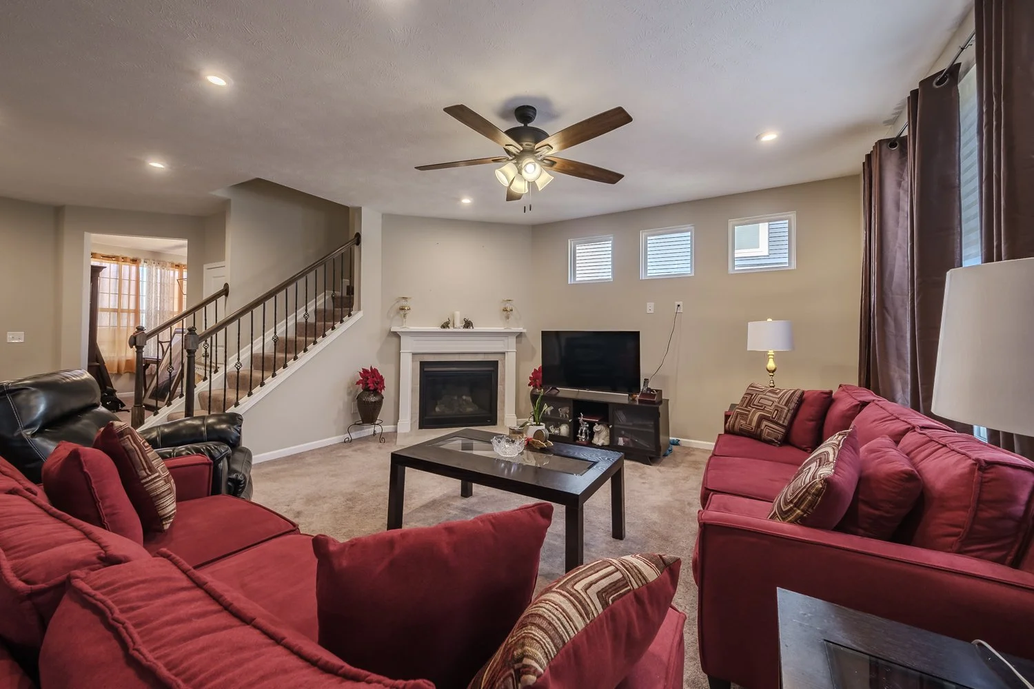 Red Living Room // Macedonia, Ohio