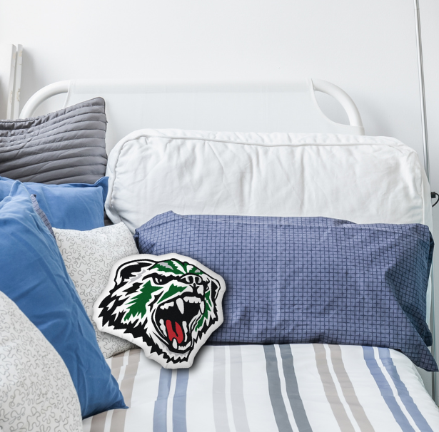 Wolverine Mascot Shaped Pillow