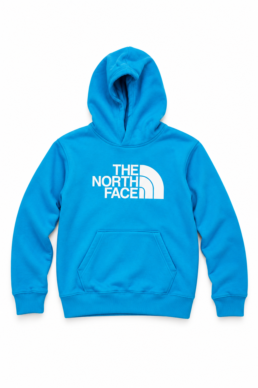 Bright cyan The North Face hoodie-2.png