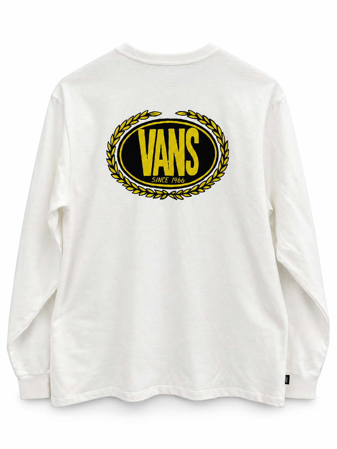 White VANS Long Sleeve with Yellow-Black Wreath-12.png