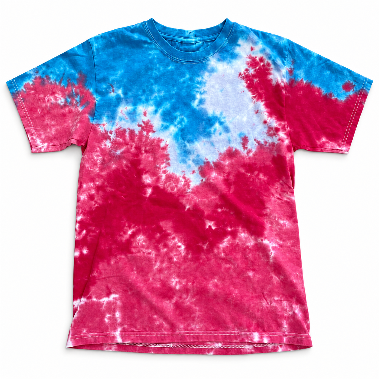 Pink cyan tie-dye T-shirt-3.png